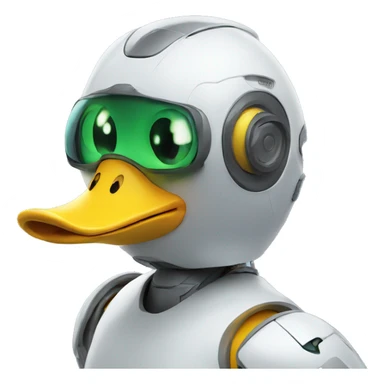 robot duck in ohio sticker