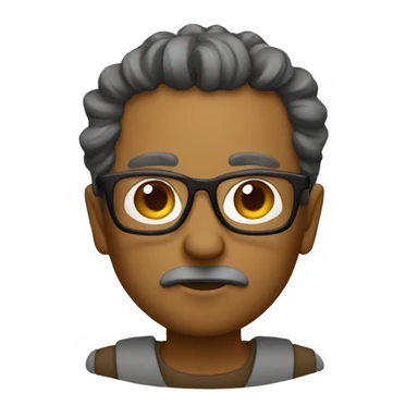 stoic with glasses sticker