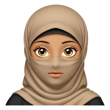 Girl in niqab sticker
