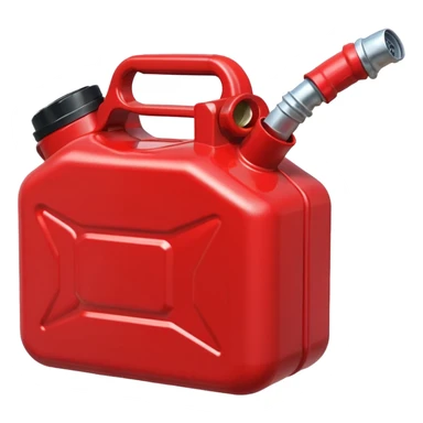 red gas can ios emoji with handle and cap 2d sticker
