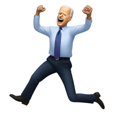 joe biden falling sticker