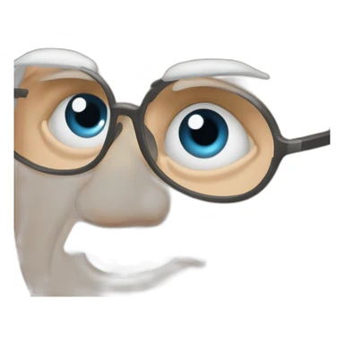 warren buffet eye heart sticker