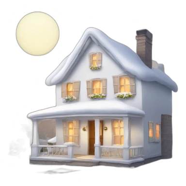 Cosy White home with gardeb sticker