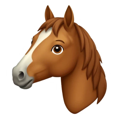 horse picking its nose  sticker