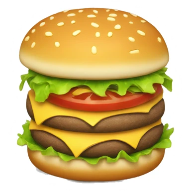 Un hamburger kawai sticker