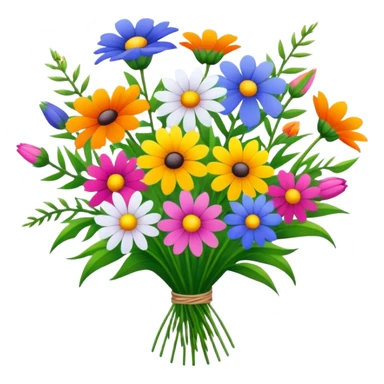 Bouquet of wildflowers  sticker