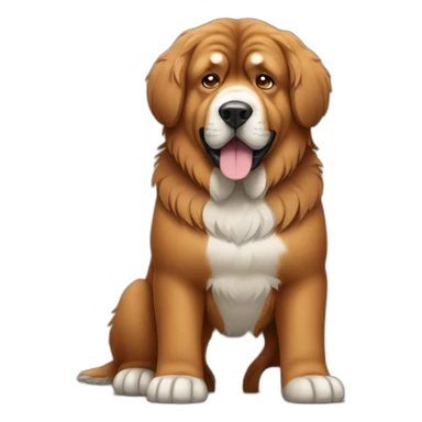 Tibetan Mastiff Dog Full Body sticker