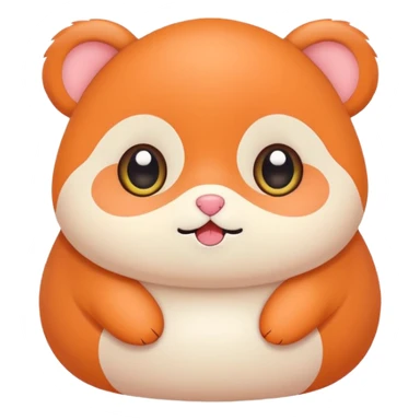 Cute animal sticker, chubby style, big eyes, kawaii illustration, soft colors, bold outline, flat vector design, simple cute pose, transparent background sticker