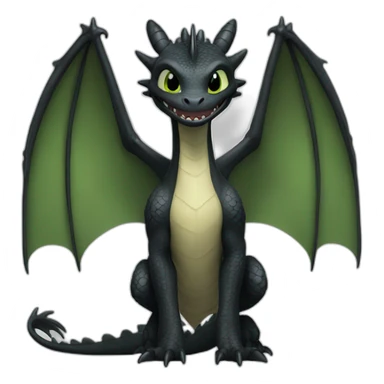 Dragon toothless sticker