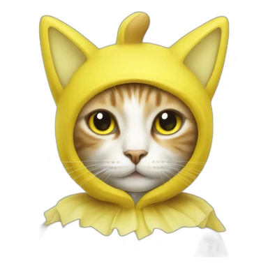 cat-wearing-banana-costume sticker