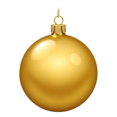 Christmas tree ball golden sticker