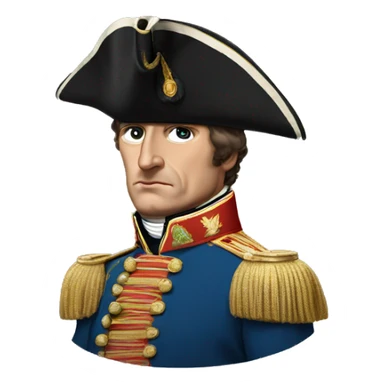 Napoleon Bonaparte with a vision Pro on sticker