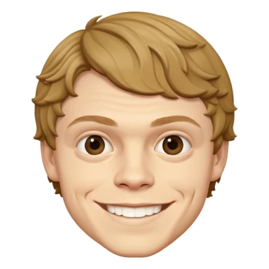 evan peters smiling sticker