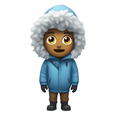 Freezing cold snow sticker