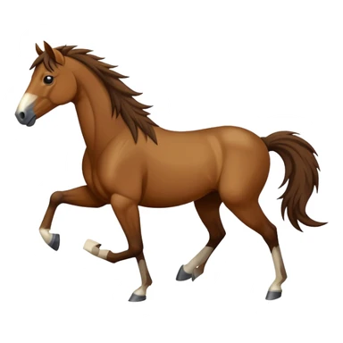 A wild mustang horse sticker