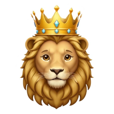 lion wearing crown  sticker