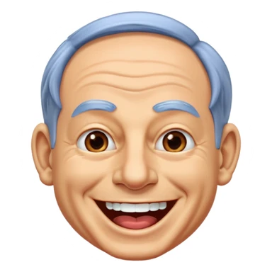 Benjamin Netanyahu laughs sticker