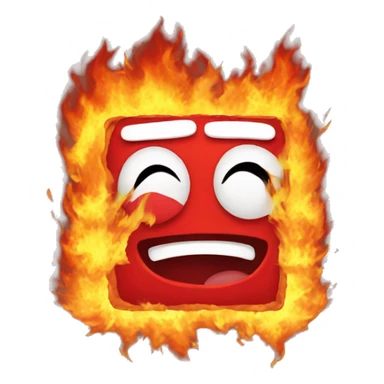 Red Square is on fire sticker