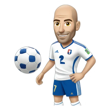 French football Zidane  sticker