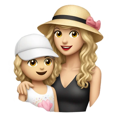 Taylor Swift giving a little girl with cancer the 22 hat at the eras tour sticker