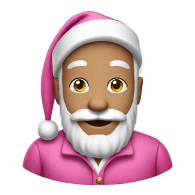 santa claus wearing a pink suit  sticker