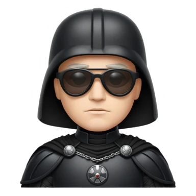 Dark vador Ève-Charlotte des lunnettes noires sticker