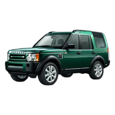 Racing green land rover Discovery 3 sticker