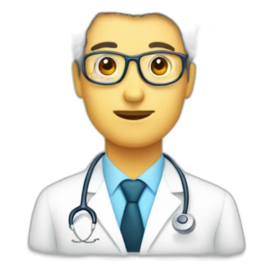 Neurologist and neuron sticker