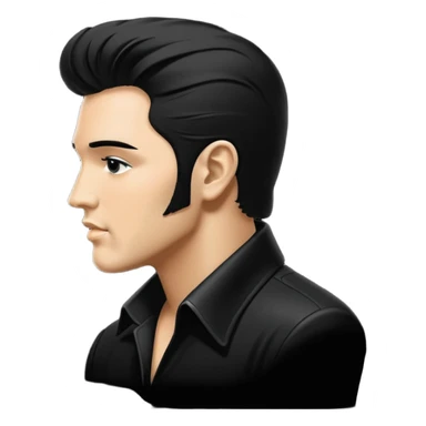 Elvis Presley silhouette sticker