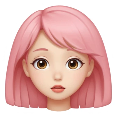 Kissy face anime style sticker