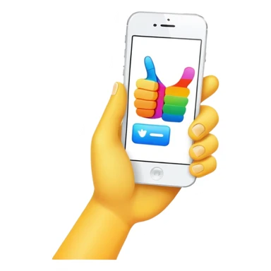 user friendly interface with thumbs up sticker