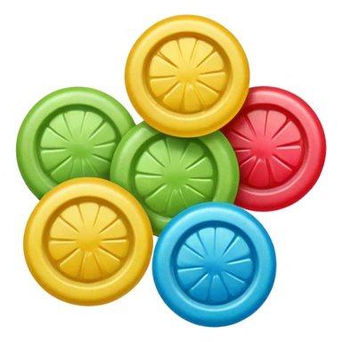 Realistic Sour hard candy with sour dust sticker