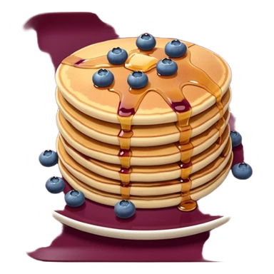Blueberry pancakes  Burgundy sticker
