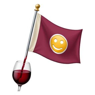 Bandera color vino sin detalles sticker