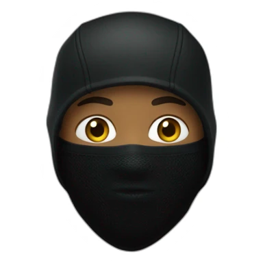 a young man with nike black balaclava sticker