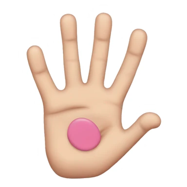 A hand with only the middle and pinkie finger up sticker