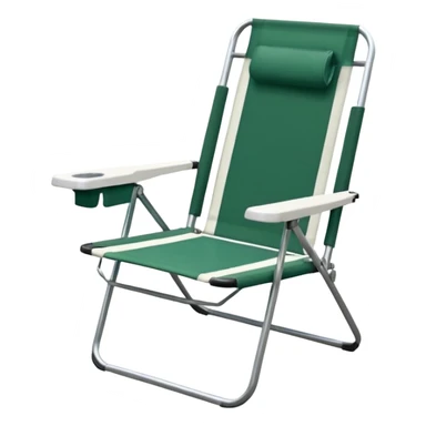 forest green and white lawn chairf sticker