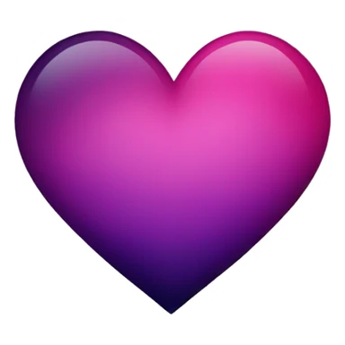 a dark purple and dark pink ombre heart sticker