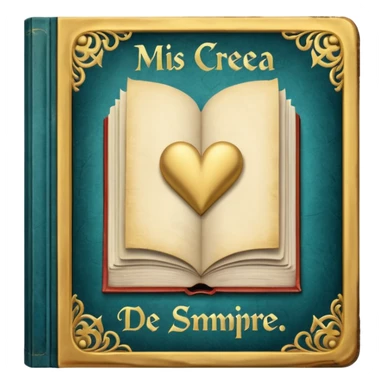 just only a book with the name "mis creencias de siempre"  sticker