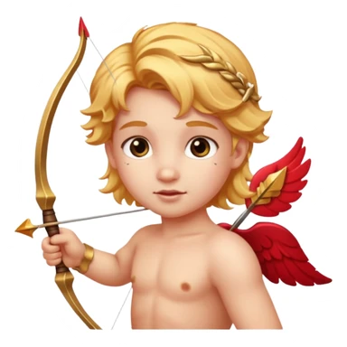 Cupid with bow and arrow sticker