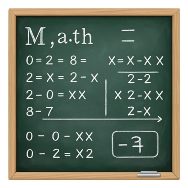 math formula on a chalkboard sticker