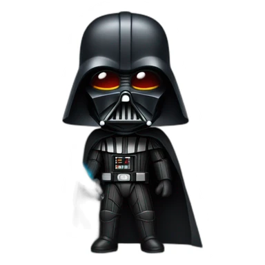 dark vador qui tient un sabre laser sticker