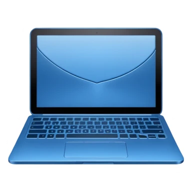 blue laptop or computer to rep an os sticker