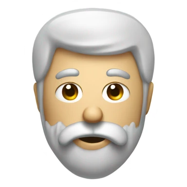 Toilet with a man with a scraggly beards head sticking out of the toilet sticker