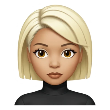 Tionne T-Boz Watkins with short platinum blonde hair sticker