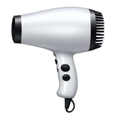 white hairdryer sticker