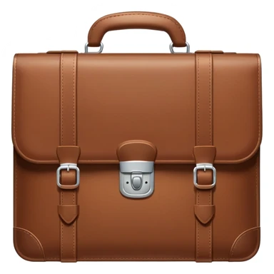  business briefcase slightly open with paper documents visible inside. sticker
