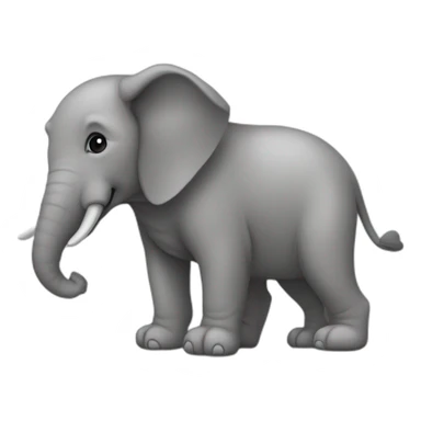 Chien sur un éléphant sur la terre dans l'espace sticker