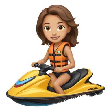 Lightskin girl in jetski sticker