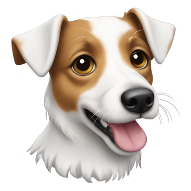 Cute long haired jack russel  sticker